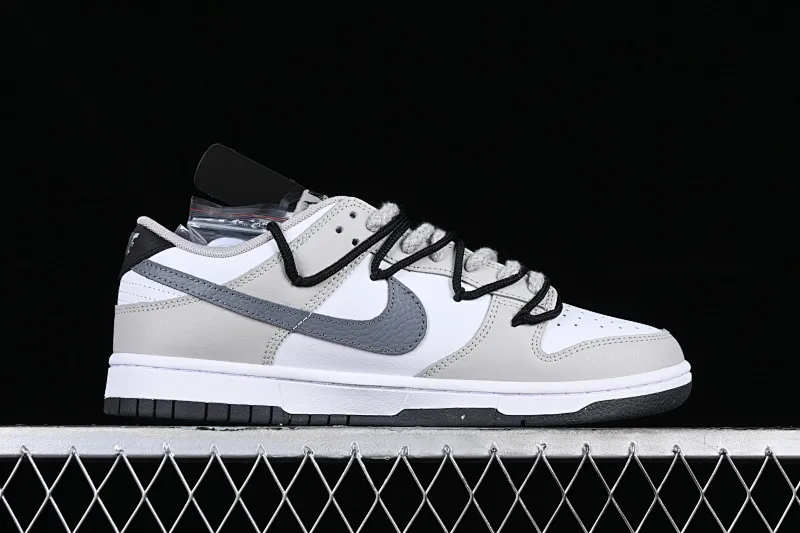 All categories Nk SB Dunk series Nk SB Dunk Low Low-top sneakers Nk Dunk Low Brush graffiti Black and white gray cross SB strap low-top casual sneakers FD0661-100